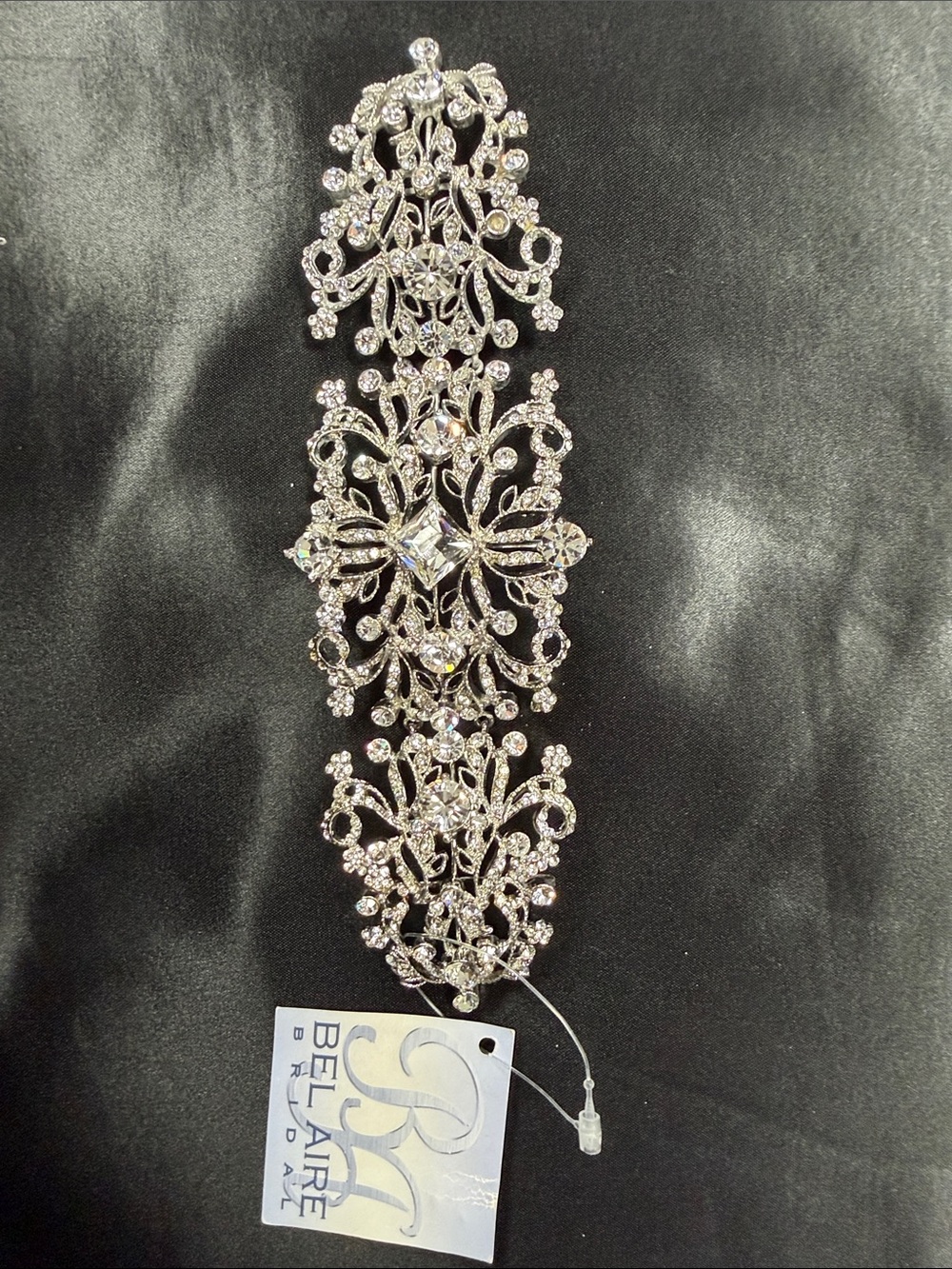 Silver Crystal Statement Hairpiece